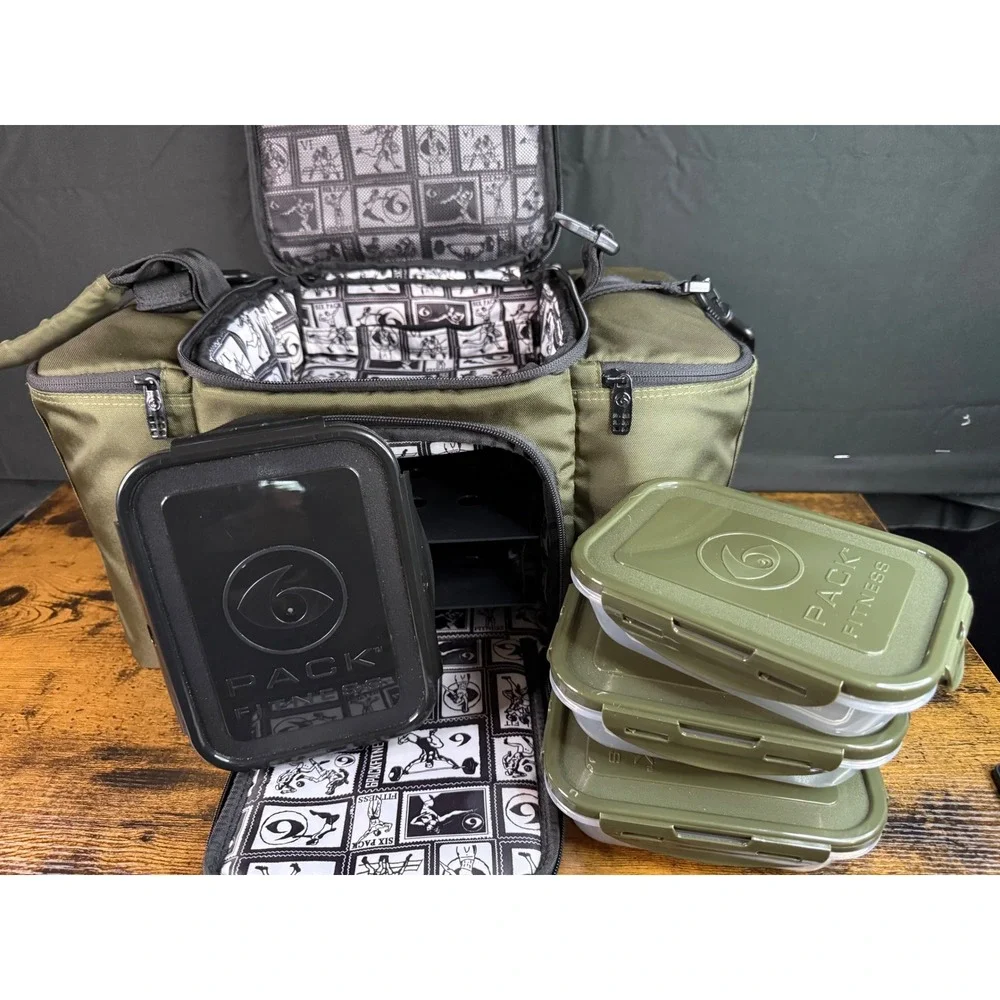 Six Pack Fitness Innovator 300 Meal Management Bag Olive Green Travel Gym Cooler